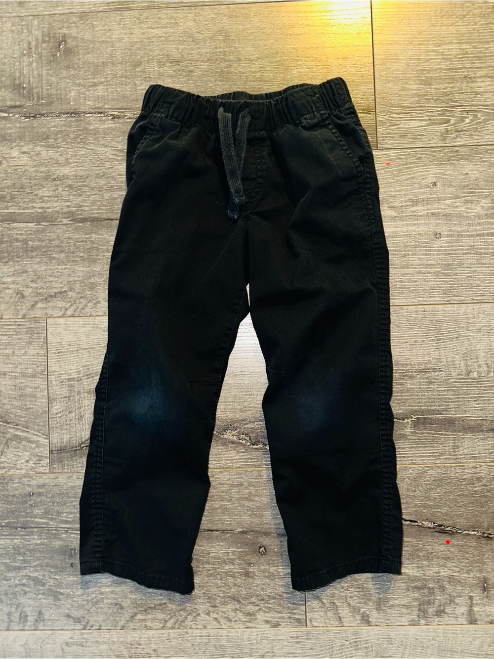 Cat & Jack Boys Kids Black Elastic Waist Pull-On Pants